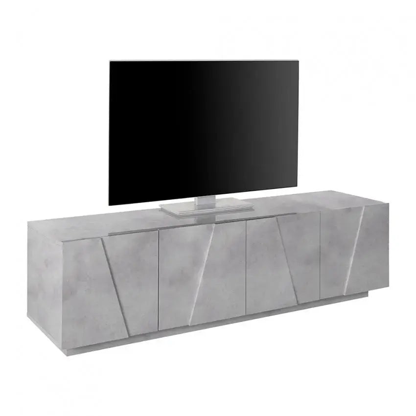 Porta TV moderna a 4 ante battenti in cemento PING Porta tv Italy Web forniture   
