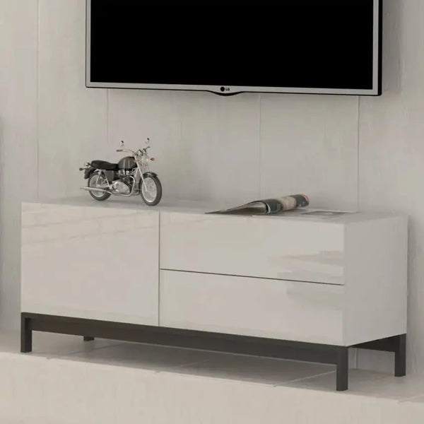 Mobile Porta Tv Moderno 200,1x43x46 bianco laccato ALIEN