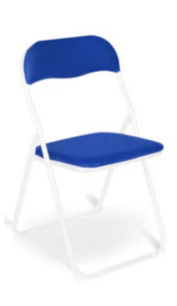 polo campingstuhl Sedie chiudibili POLO GLOSSY con Struttura in Acciaio Lucido Bianco