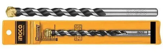 Punta per muratura Ingco da 5mm x 85mm con punta in carburo, ideale per forare cemento e mattoni con precisione e durata professionale.