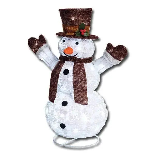 Pupazzo di neve 3d.h90 90led bianco Ornamenti natalizi LOTTI   