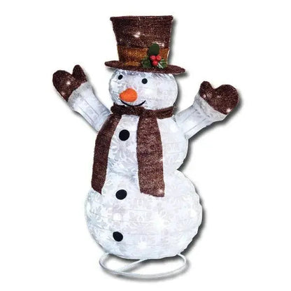 Pupazzo di neve 3d.h90 90led bianco Ornamenti natalizi LOTTI   