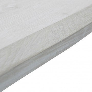 Tavolo piano MDF melaminico effetto legno struttura metallo 160x90x75
