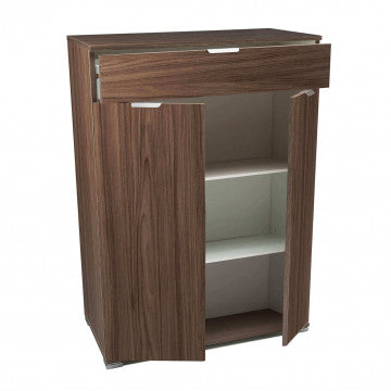 Mobiletto 2 ante 1 cassetto truciolare bilaminato 75x38x112 cm