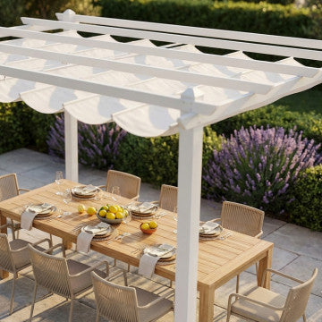 Gazebo struttura in alluminio e metallo telo poliestere 180 gr 3x4 m