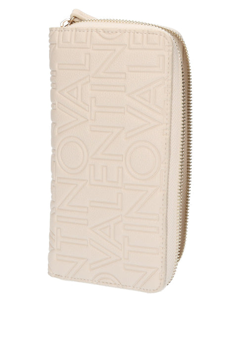 Portafoglio Pansy Valentino Bags In Ecopelle Con Chiusura A Zip E Logo Frontale 19x10x3 Cm