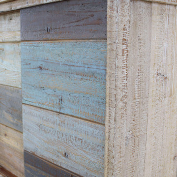 Mobile in legno con 4 cassetti e 2 ante, dimensioni 140x40x82 cm