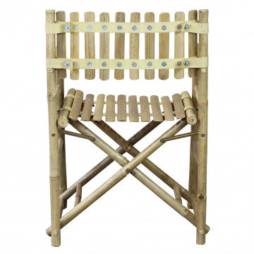 Regista in bamboo marrone 60x44x88 cm struttura in legno