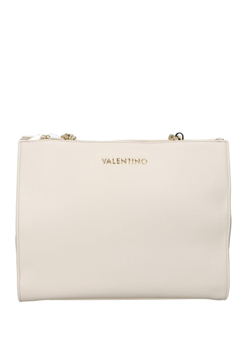 Valentino Bags Borsa A Spalla Hira In Ecopelle Con Chiusura Doppia Cerniera Calamita Tracolla 32x25x14 Cm