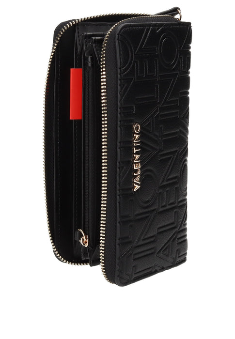 Portafoglio Pansy Valentino Bags In Ecopelle Con Chiusura A Zip E Logo Frontale 19x10x3 Cm