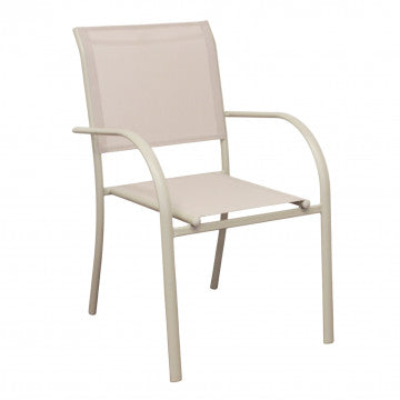 Poltrona Stamford Impilabile Textilene Tortora 56x63x86h cm
