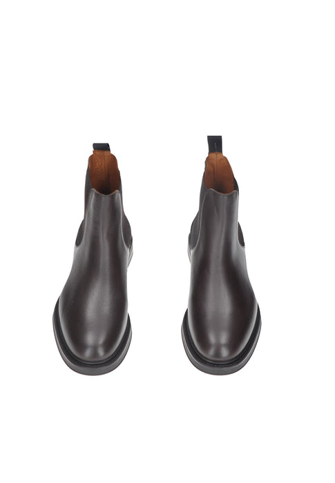 Beatles FRAU Stivali In Pelle Con Chiusura Doppio Elastico E Sottopiede Imbottito Con Fondo Gomma E Tacco 3 Cm