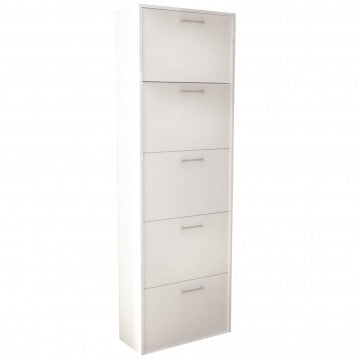 Scarpiera Molly 5 Ante Bianco 59x25x172h cm