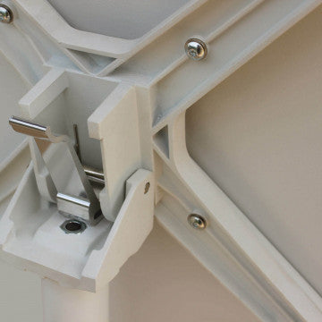 Tavolo quadrato 70x70 cm in acciaio con tubi strutturali e trattamento antiruggine