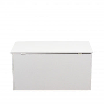 Porta giochi in truciolare bilaminato bianco 78x38x40 cm