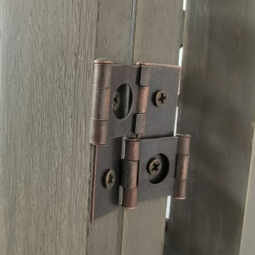 Separè in legno e metallo, 170 cm lunghezza, 40 cm profondità, 2 cm spessore