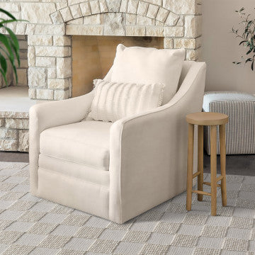 Tappeto in lana e cotone avorio 120x180 cm con decorazioni