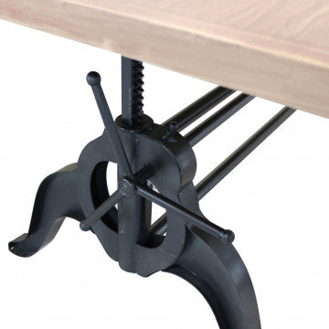 Tavolo cm 178x86,5x88h in legno e acciaio, peso 35,6 kg