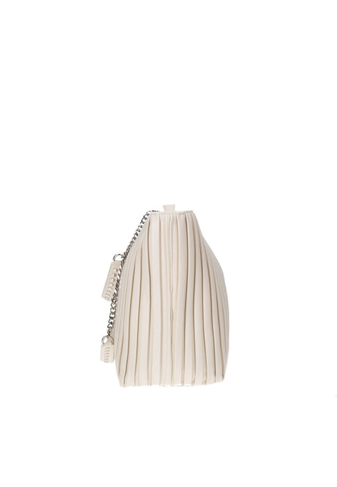 Borsa Shopping Patti In Ecopelle Plissettata Cult Con Chiusura A Cerniera E Manici Dimensioni 49x28x16 Cm