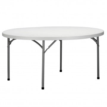 Tavolo catering rotondo pieghevole diametro 120 cm altezza 74 cm