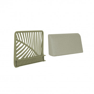 Schienale angolare polipropilene con cuscino integrato 59x21x43 cm