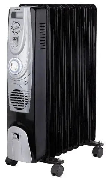Radiatore ad olio 9 elementi turboventilato con timer Radiatori ZEPHIR   