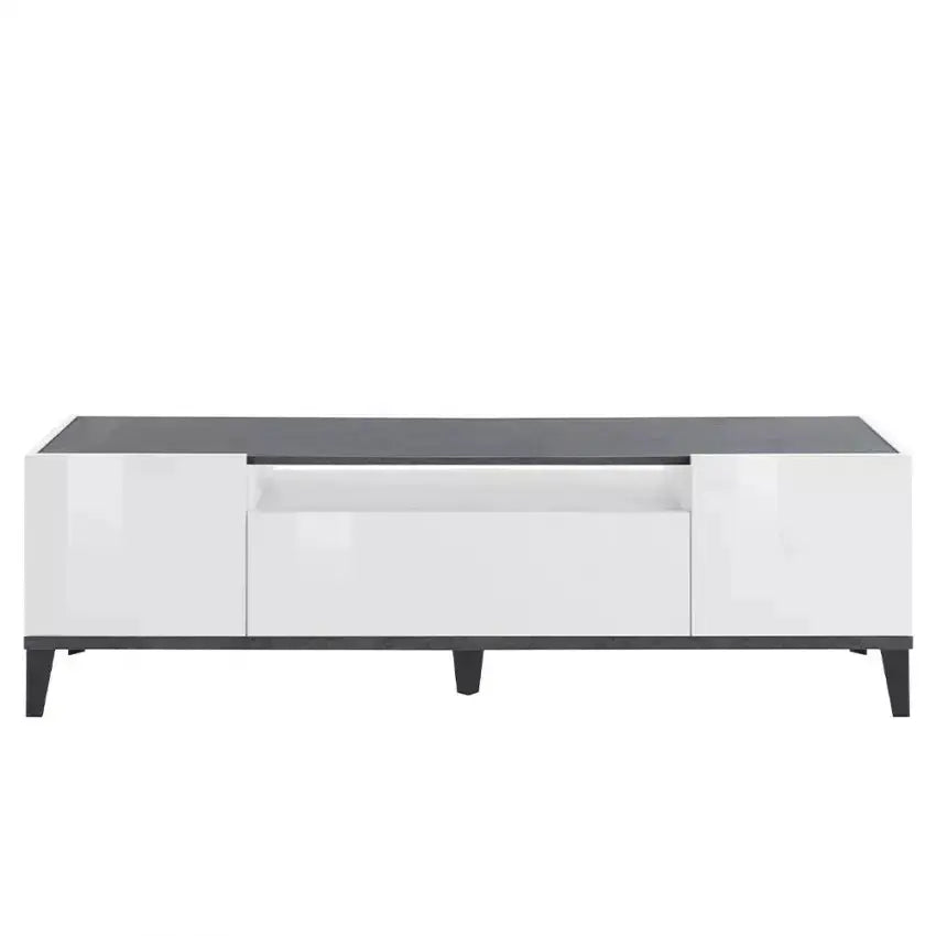Porta TV Sunrise Bianco Lucido - 160 x 40 x 47 cm Porta tv Italy Web forniture   
