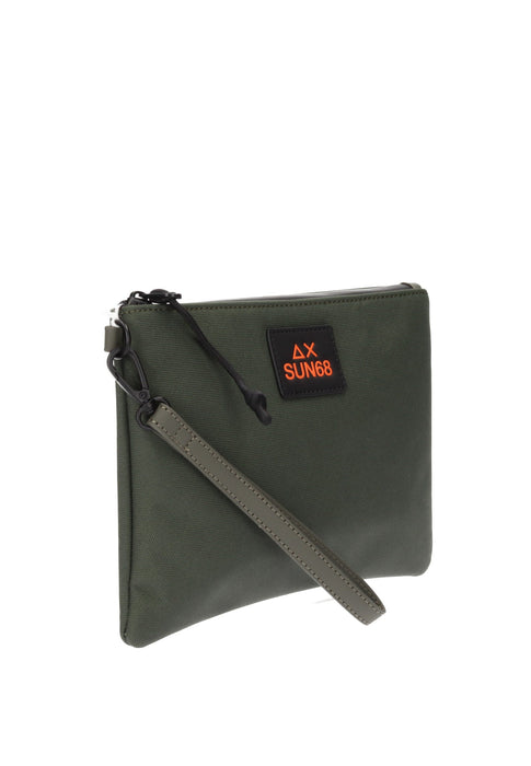 Pochette Everyday In Tessuto Con Chiusura A Zip E Tira Zip 23x16x2 Cm SUN68 Y36111