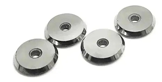 Rotella ricambio per tagliapiastrelle CFH-F04003 in carburo di tungsteno con cuscinetti a sfera, dimensioni 22x6x6 mm, set da 4 pezzi.