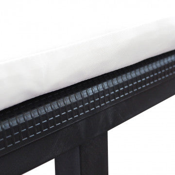 Salotto 2 posti in polipropilene con cuscini, dimensioni divano 122,5x63x75 cm
