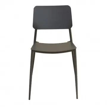Chaise empilable Vega - Chaise avec structure en acier traité pour l'extérieur