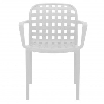 Poltrona in polipropilene impilabile 58x57,5x82,5 cm peso 4,7 kg