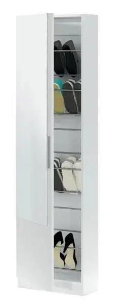 Scarpiera Alta con Specchio Bianco: Organizza i Tuoi Scarpi con Stile Scarpiere e organizer per scarpe FORES   