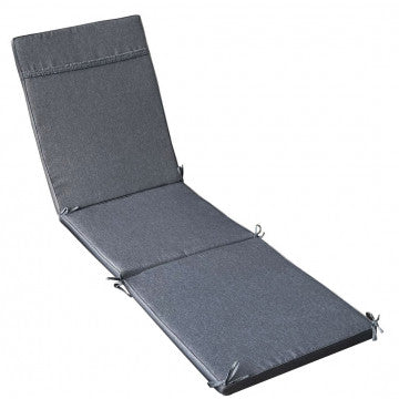 Cuscino sfoderabile idrorepellente poliestere 59x194,5x4 cm grigio
