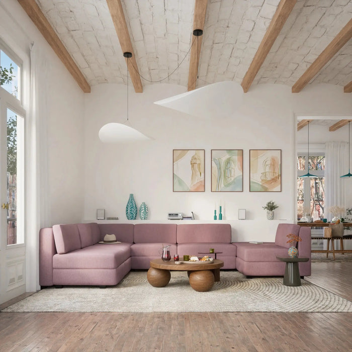 Divano Modulare GRACIA - Modulo Angolo Rosa Antico
