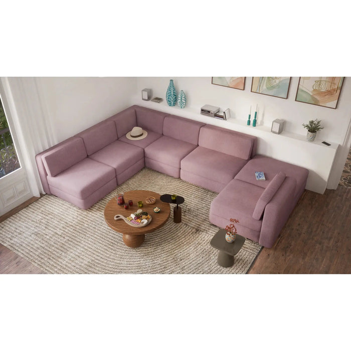 Divano Modulare GRACIA - Modulo Angolo Rosa Antico