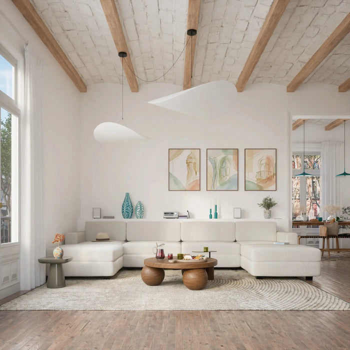 Divano Modulare GRACIA - Modulo Singolo Grande Beige Crema