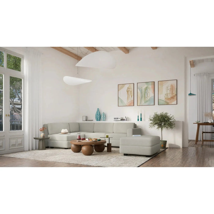 Divano Modulare GRACIA - Modulo Terminale Beige Grigio