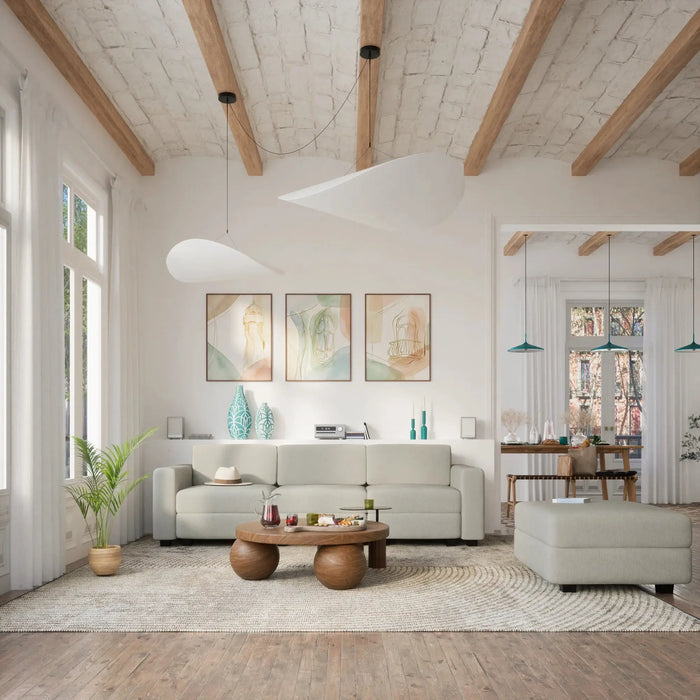 Divano Modulare GRACIA - Modulo Terminale Beige Grigio