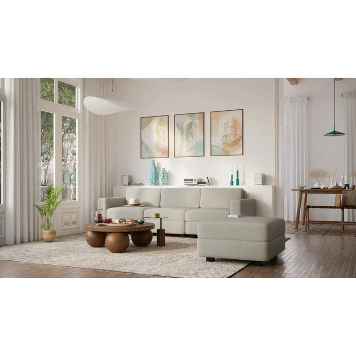 Divano Modulare GRACIA - Modulo Terminale Beige Grigio