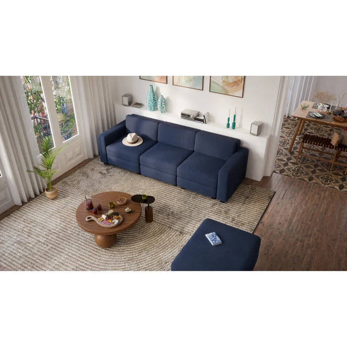 Divano Modulare 3 Posti GRACIA - Blu Scuro