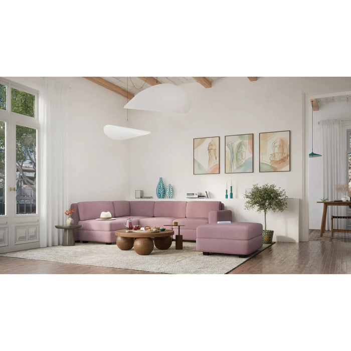Divano Modulare Angolare GRACIA Rosa Antico