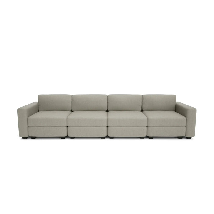 Divano Modulare 4 Posti GRACIA - Beige Grigio