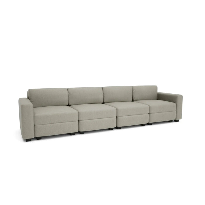 Divano Modulare 4 Posti GRACIA - Beige Grigio