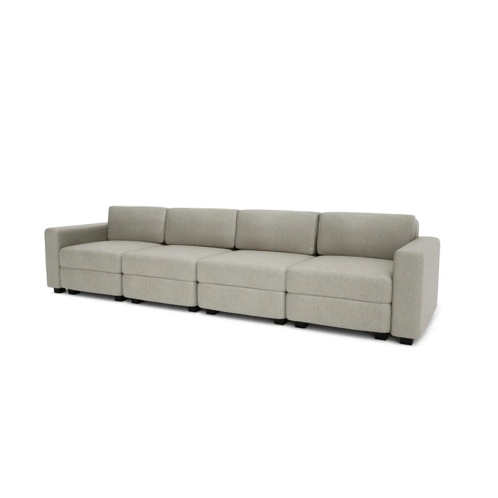 Divano Modulare 4 Posti GRACIA - Beige Grigio