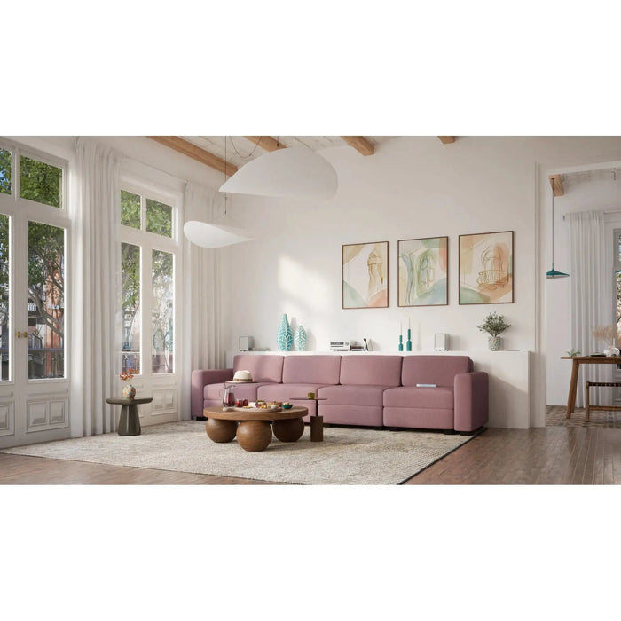Divano Modulare 4 Posti GRACIA - Rosa Cipria