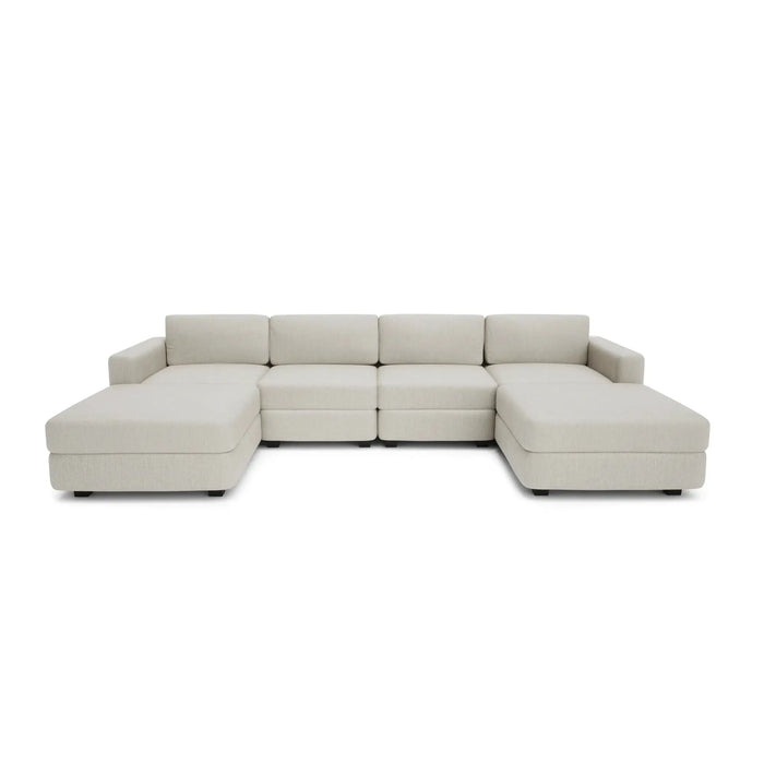 Divano Modulare GRACIA Forma U 180x320x180 Beige Crema