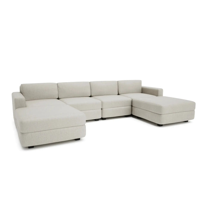 Divano Modulare GRACIA Forma U 180x320x180 Beige Crema