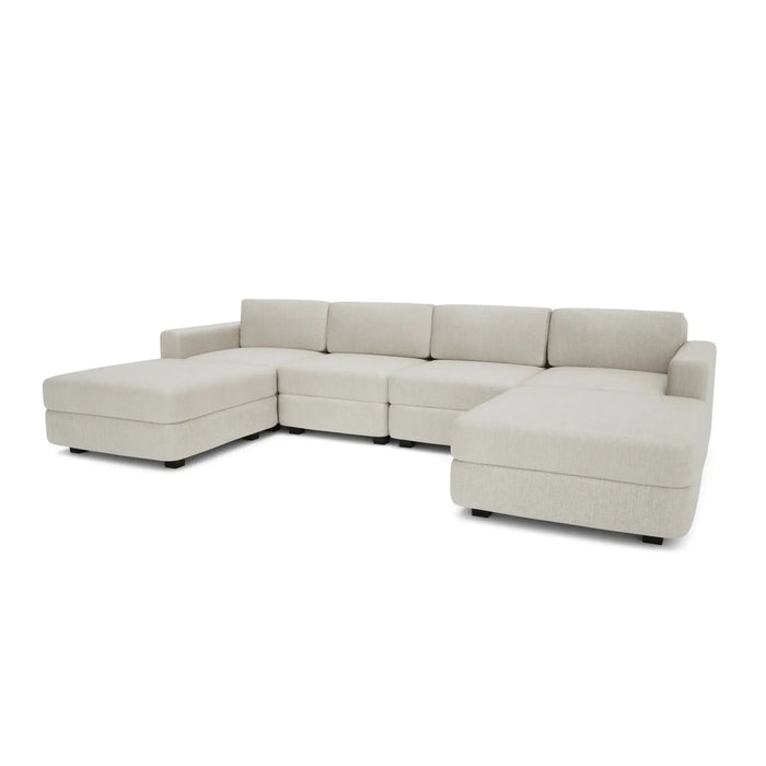 Divano Modulare GRACIA Forma U 180x320x180 Beige Crema
