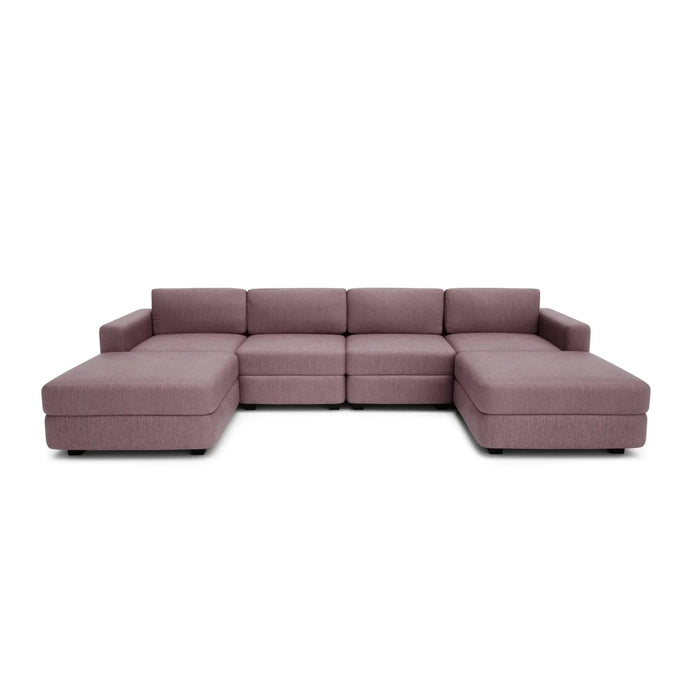 Divano Modulare GRACIA - Forma U 180x320x180 cm - Rosa Antico